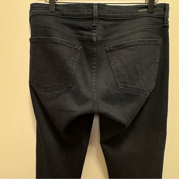 Citizens of Humanity Black Elson Medium Rise Straight Leg Size 29 - Picture 5 of 12